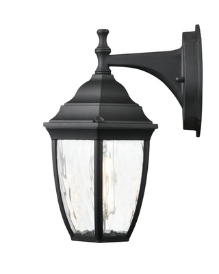 1-Light Outdoor Wall Sconce Textured Black