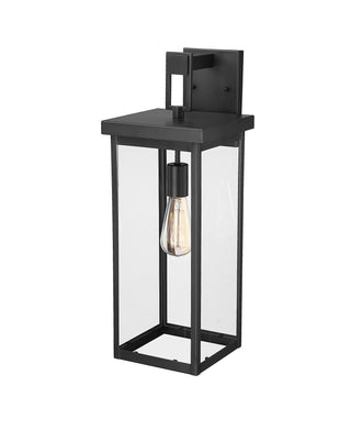 Barkeley 1-Light Outdoor Wall Sconce Powder Coated Black