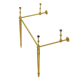 Edwardian 28 Inch Console Sink in Brushed Brass