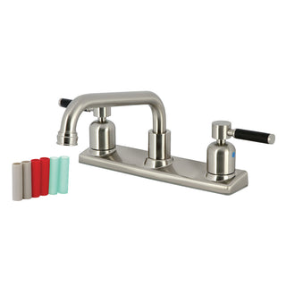 Kaiser Centerset Kitchen Faucet in Brushed Nickel