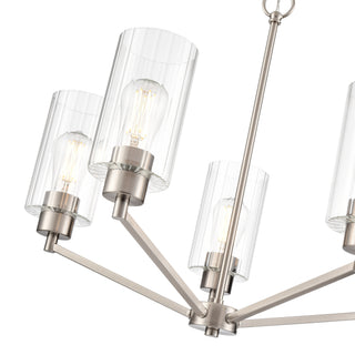 Beverlly 26" Wide 5-Light Chandelier - Brushed Nickel