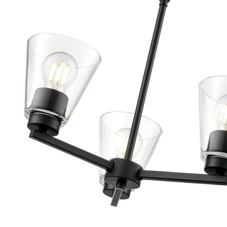 Strayhan 18" 3-Light Chandelier - Matte Black