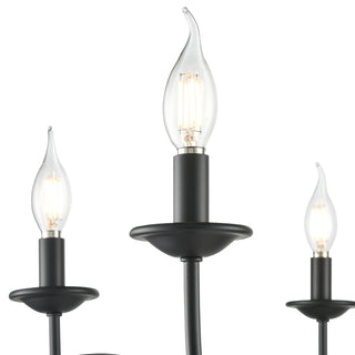 Charlize 33.75" Wide 6-Light Chandelier - Matte Black