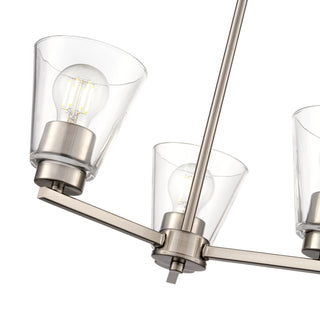Strayhan 18" 3-Light Chandelier - Brushed Nickel