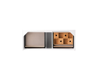 47.25 Inch Mantova Floating Vanity in Glossy White / Glossy White Top