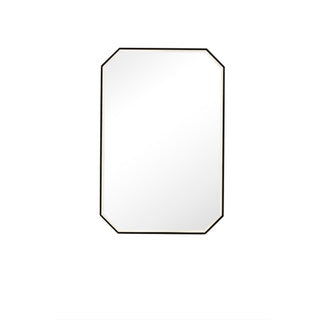 Rohe 24" Octagonal Mirror, Matte Black