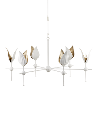 Peace Lily White Chandelier