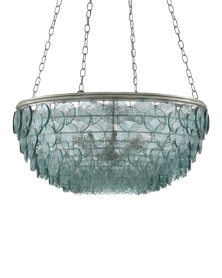 Quorum Small Recycled Glass Chandelier