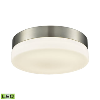 Holmby 9'' Wide 1-Light Flush Mount - Satin Nickel