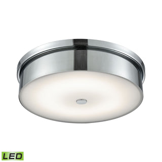 Towne 15'' Wide 1-Light Flush Mount - Chrome