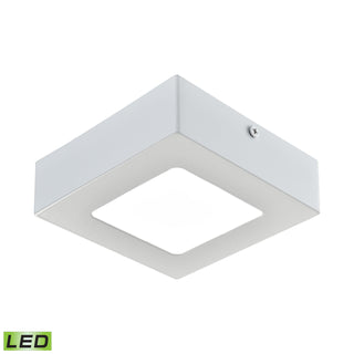 Warwick 5'' Wide Integrated LED Square Flush Mount - Matte White