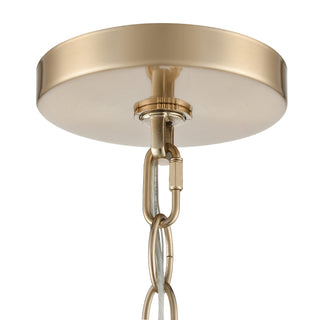 Senoia 25" Wide 5-Light Chandelier - Modern Gold