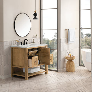 36 Inch Breckenridge Freestanding Vanity in Light Natural Oak / Lime Delight Top