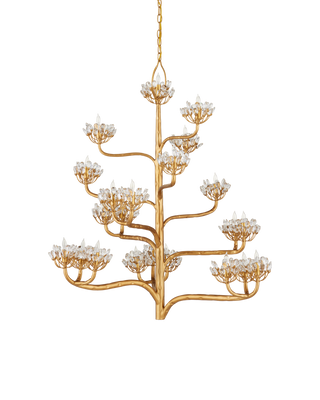 Agave Americana Gold Chandelier