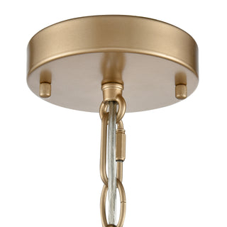 Arelyn 23" Wide 6-Light Pendant - Painted Modern Gold