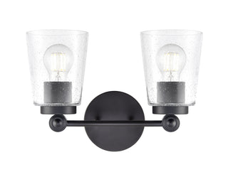 Lauryn 13.5" Wide 2-Light Vanity - Matte Black