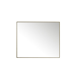 Rohe 48" Rectangular Mirror, Champagne Brass