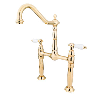 Victorian Vessel Faucet in Polished Brass