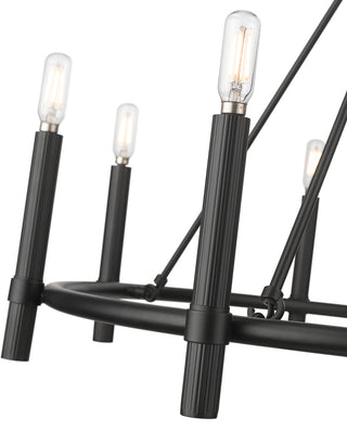 Skyva 30" Wide 8-Light Chandelier - Matte Black