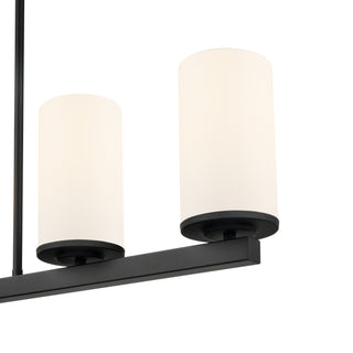Verlana 35" 5-Light Linear Chandelier - Matte Black