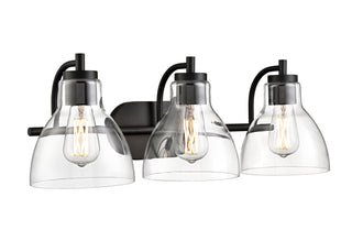 Knightsdale 25.25" 3-Light Vanity - Matte Black
