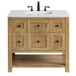 36 Inch Breckenridge Freestanding Vanity in Light Natural Oak / Lime Delight Top