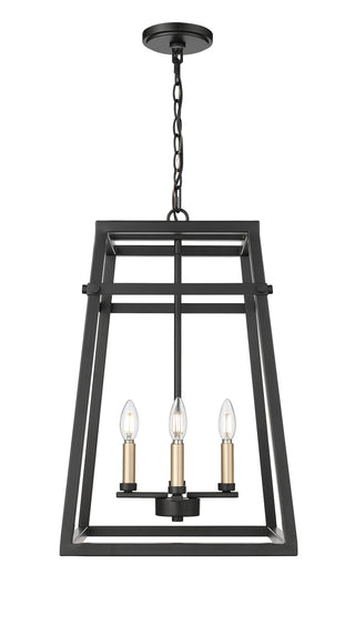 Tellsa 15" Wide 4-Light Pendant - Matte Black
