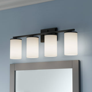 Verlana 27.75" 4-Light Vanity - Matte Black