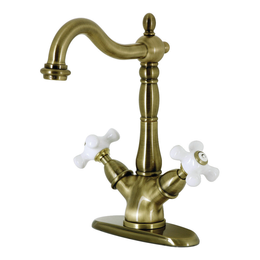 Heritage Vessel Faucet in Antique Brass