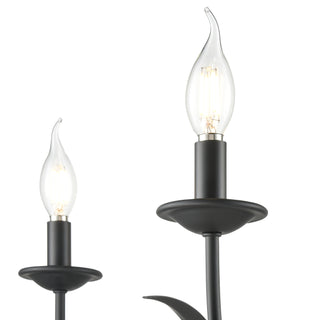 Charlize 29.5" Wide 5-Light Chandelier - Matte Black