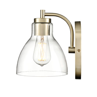 Knightsdale 9.25" High 1-Light Wall Sconce - Modern Gold