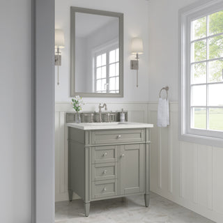 30 Inch Brittany Freestanding Vanity in Urban Gray / Lime Delight Top