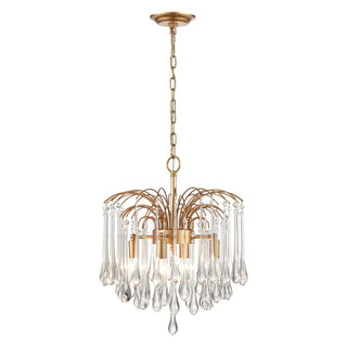 Viola Park 17'' Wide 4-Light Pendant - Gold Leaf