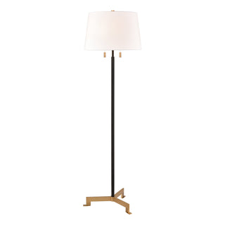 Hodges 62'' High 2-Light Floor Lamp - Matte Black