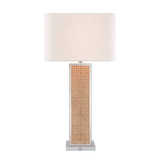 Webb 36'' High 1-Light Table Lamp - Natural with Polished Nickel - Includes LED Bulb