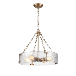 Cristata 20'' Wide 4-Light Pendant - Aged Brass