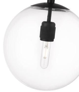 Kairo 12" Wide 1-Light Pendant - Matte Black