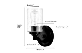 1-Light Wall Sconce Chrome
