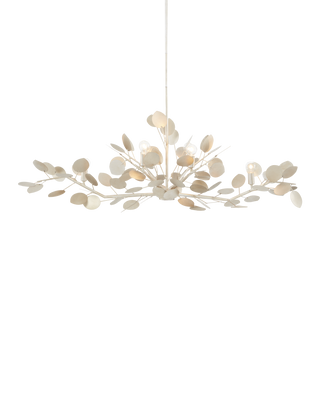 Lunaria Silver Oval Chandelier