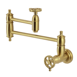 Fuller Pot Filler Faucet in Brushed Brass