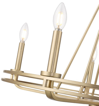 Jody 26.5" Wide 5-Light Chandelier - Vintage Brass