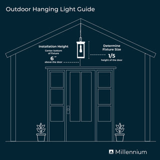 Barkeley 1-Light Outdoor Hanging Lantern Powder Coated Bronze