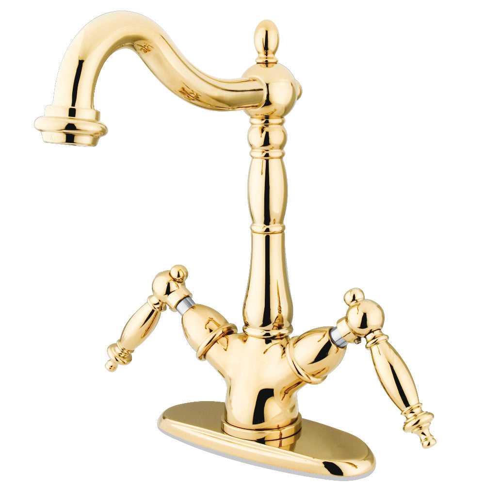 Heritage Vessel Faucet in Polished Brass