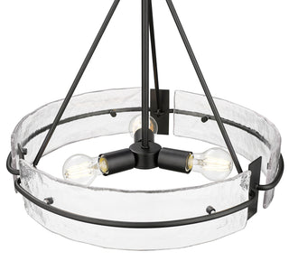 Rezi 20" Wide 3-Light Pendant - Matte Black