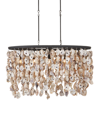 Stillwater Oyster Shell Oval Chandelier