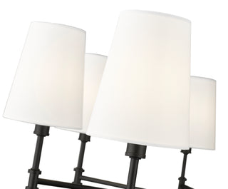 Adorra 30" Wide 8-Light Chandelier - Matte Black