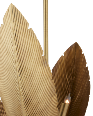 Bird of Paradise Brass Chandelier