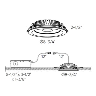 8 Inch High Powered LED Commercial Down Light