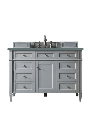 48 Inch Brittany Freestanding Vanity in Urban Gray / Cala Blue Top