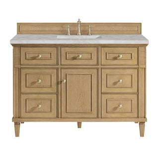 48 Inch Lorelai Freestanding Vanity in Light Natural Oak / Victorian Silver Top